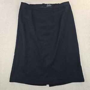 Added Dimensions Womens Black Skirt Size 1X 18/20W Stretch Lined Knee Length